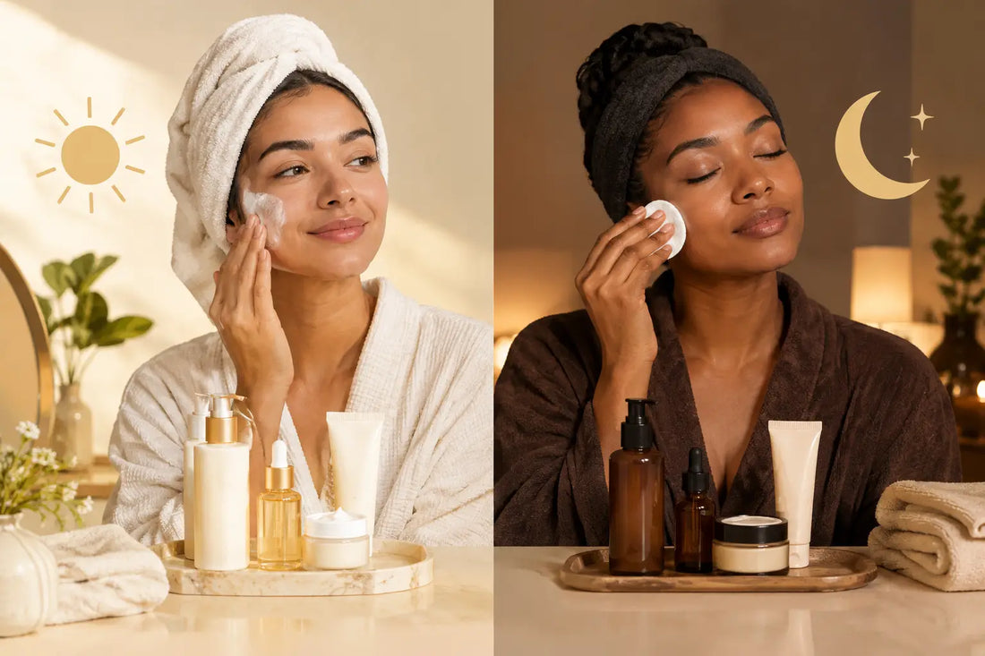 Morning and Night Skincare Routine Order