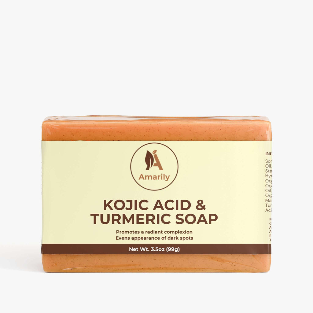 Kojic Acid & Turmeric Soap Bundle - Three bars for a radiant complexion and evening dark spots.