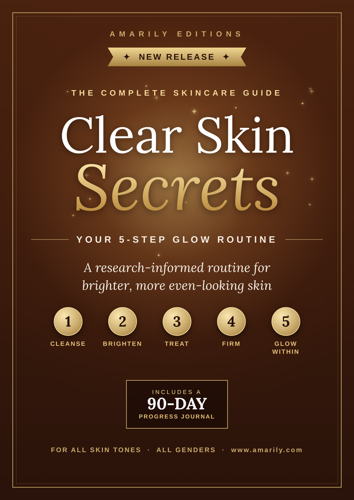 Clear Skin Secrets | Complete Skincare Routine & 90-Day Progress Journal