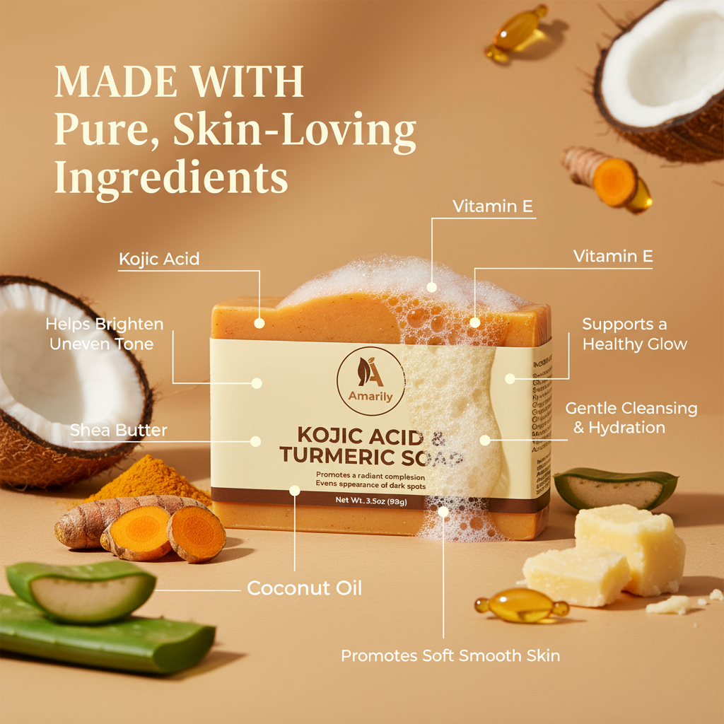 Kojic Acid & Turmeric Soap